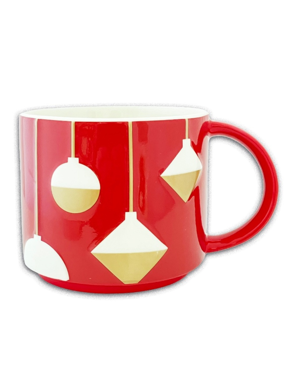Starbucks Coffee Mug 2012 Red Holiday Ornaments Christmas 14oz Mint Condition